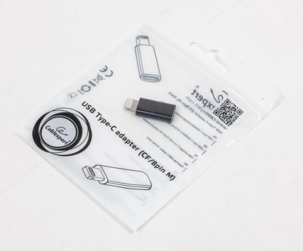 Адаптер Cablexpert A-USB-CF8PM-01 USB Lightning (Type-C USB розетка)