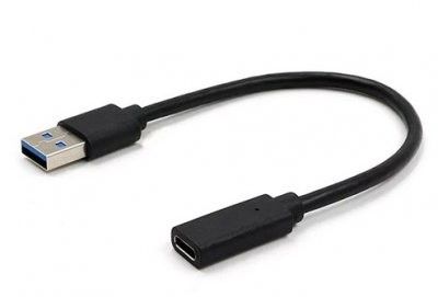 Адаптер Cablexpert A-USB3-AMCF-01 з USB3.0 Type-C (USB-вилка/C-розетка)