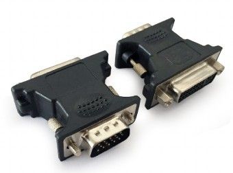 Адаптер Cablexpert A-VGAM-DVIF-01 DVI-A штекер 24-pin на разъем VGA 15-pin