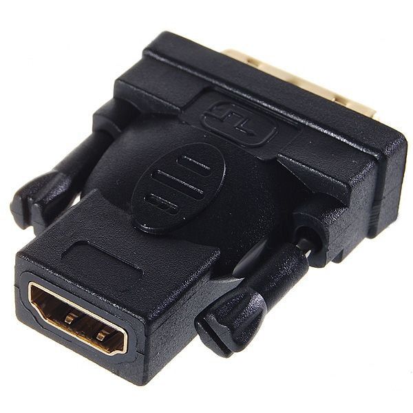 Адаптер EasyTouch DVI 24+1M to HDMI Female gold