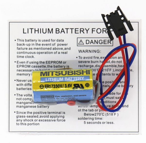 Акумулятор Mitsubishi A6BAT ER17330V 3.6V 2000mAh (літій) (ER17330V)