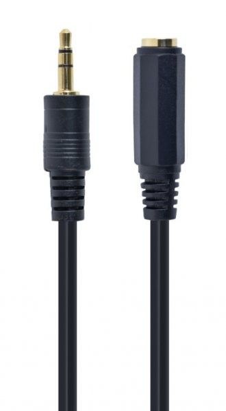 Аудiо-кабель Cablexpert CCA-421S-5M 3.5мм M/F 3.5мм ,5м, позолочені. контакти
