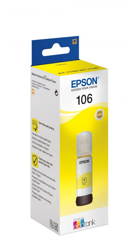 Чорнило Epson 106 для L7160/L7180,, yellow (жовте) (C13T00R440)
