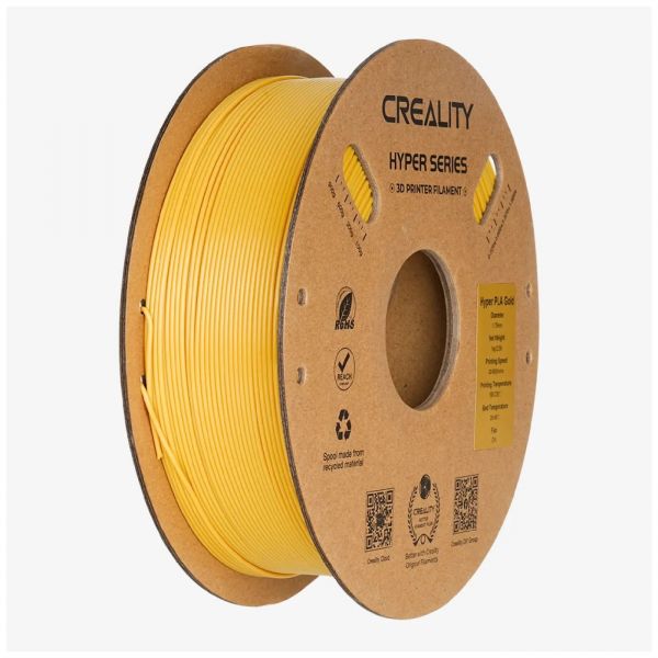 Філамент для 3D-принтера Creality Hyper PLA 1.75mm Gold, 1кг (3301010415)