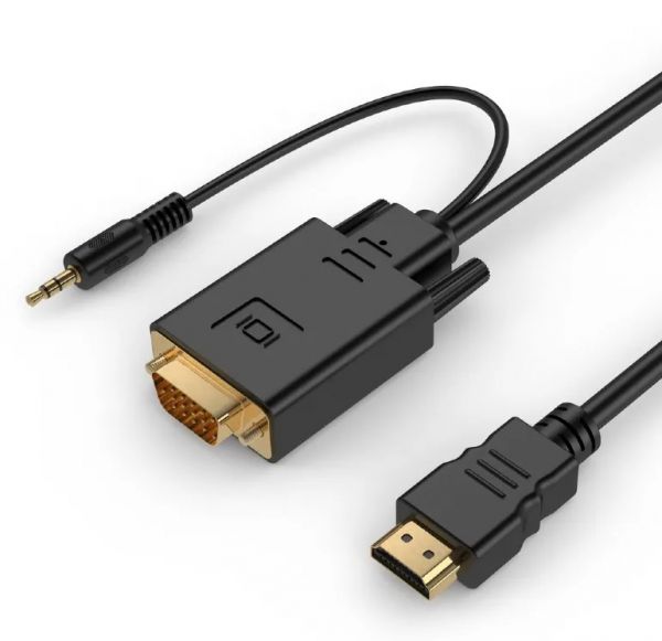 Кабель Cablexpert A-HDMI-VGA-03-6 HDMI на VGA та стерео-аудіо, 1.8 м