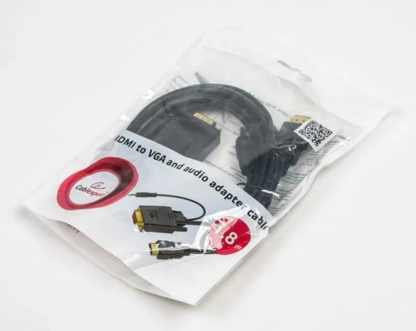 Кабель Cablexpert A-HDMI-VGA-03-6 HDMI на VGA та стерео-аудіо, 1.8 м