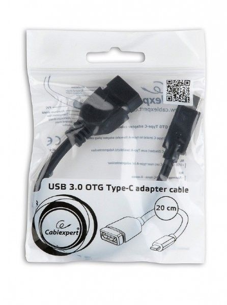 Кабель Cablexpert A-OTG-CMAF3-01 OTG USB3.0, A-мама/Type-C, 0.2 м