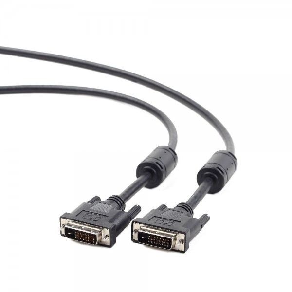 Кабель Cablexpert CC-DVI2-BK-6  DVI, 24/24 (dual link), 1.8 м