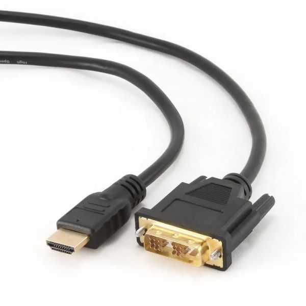 Кабель Cablexpert CC-HDMI-DVI-0.5M HDMI-DVI, V1.3/19-пин, позолоч, 0,5 м