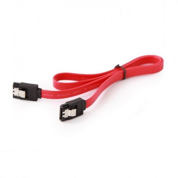 Кабель Cablexpert CC-SATAM-DATA-0.3M передачі данних SATA III, прямий, з защіпками, 30 см