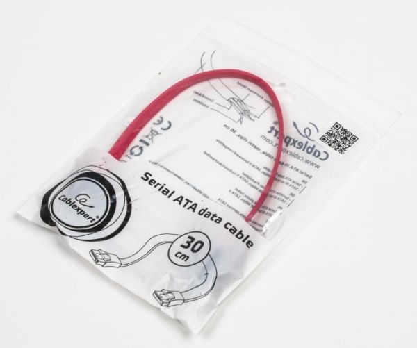 Кабель Cablexpert CC-SATAM-DATA-0.3M передачі данних SATA III, прямий, з защіпками, 30 см