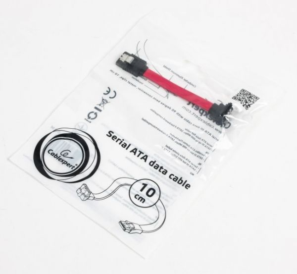 Кабель Cablexpert CC-SATAM-DATA90-0.1M передачі даних, кутовий SATA III, 10 см