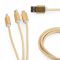 Кабель Cablexpert CC-USB2-AM31-1M-G для заряджання USB AM-тато/Lightning/Micro/Type-C, 1.0 м, золотистий