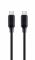 Кабель Cablexpert CC-USB2-CMCM60-1.5M USB 2.0 Power Delivery (PD) 60 Ватт, C-папа/C-папа, 1,5 м, преміум