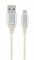 Кабель Cablexpert CC-USB2B-AMmBM-1M-BW2 micro USB 2.0 A-тато/Micro B-тато, 1м, преміум, 2.1 А