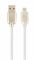 Кабель Cablexpert CC-USB2R-AMmBM-1M-W micro USB 2.0 A-тато/Micro B-тато, преміум, 2.1 А, 1м