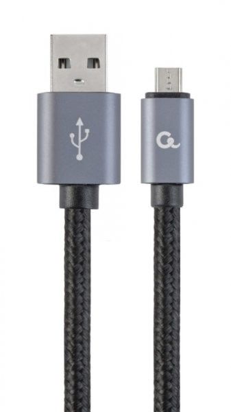 Кабель Cablexpert CCB-mUSB2B-AMBM-6 USB 2.0, A-тато/micro B-тато, 1.8 м, з обплетенням та металевими роз'ємами