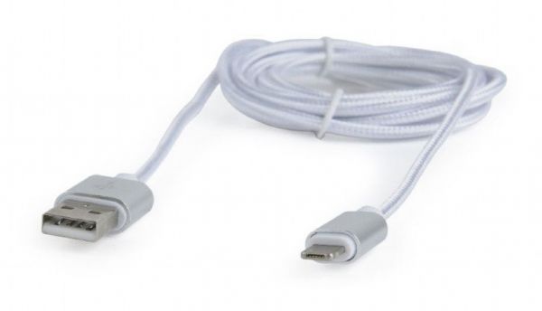 Кабель Cablexpert CCB-USB2AM-mU8P-6 USB 2.0, A-тато/Lightning+microUSB, 1.8 м, з обплетенням та металевими роз'ємами