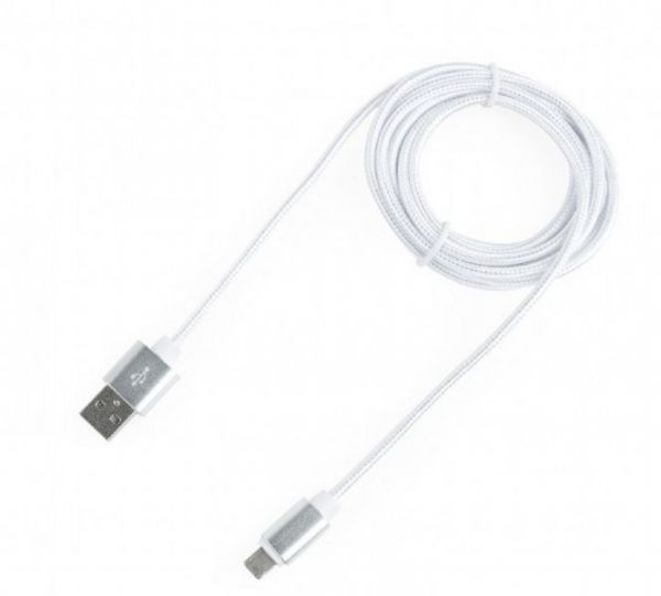 Кабель Cablexpert CCB-USB2AM-mU8P-6 USB 2.0, A-тато/Lightning+microUSB, 1.8 м, з обплетенням та металевими роз'ємами