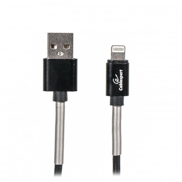 Кабель Cablexpert CCPB-L-USB-06BK USB 2.0 А-тато/Lightning, 1.0 м, преміум, 2.4 А