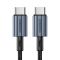 Кабель CHOETECH XCC-1014-BK USB 2.0 C-тато/C-тато, 60 ватт, 1.2 м, преміум