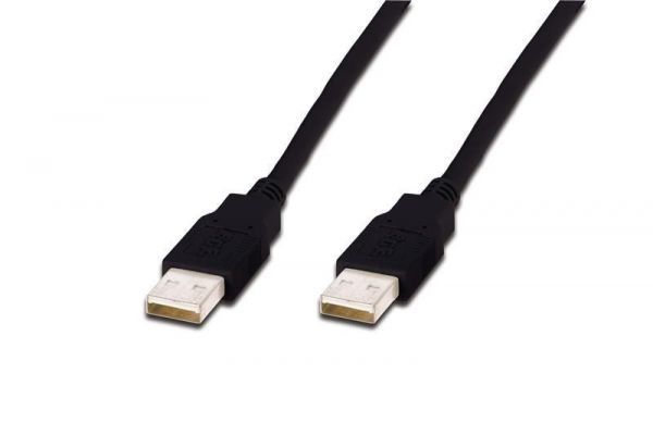 Кабель Digitus ASSMANN USB 2.0 (AM/AM) 1.0m, black (AK-300100-010-S)