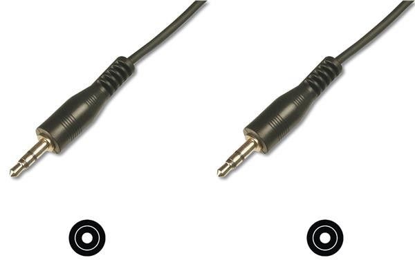 Кабель Digitus ASSMANN аудіо, з*єднувальний, стерео 3.5mm M/M, 1.5m black (AK-510100-015-S)