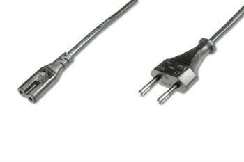 Кабель Digitus EDNET живлення 220V, Euro/M - C7/F (тип "аудіо-відео') 0.8м, black (84123)