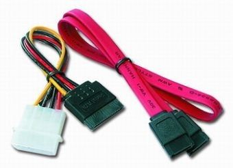 Кабель Gembird CC-SATA кабель SATA 48 см + SATA живлення 15 см