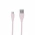 Кабель Maxxter UB-M-USB-01GP micro USB 2.0 A-тато/Micro B-тато, преміум, 2.4 А, силіконова застібка, рожевий
