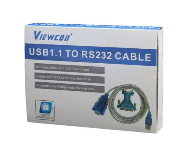 Кабель-перехідник Viewcon VEN09 з USB1.1-COM (9+25pin)