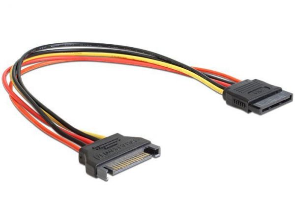 Кабель-подовжувач Cablexpert CC-SATAMF-01 живлення SATA порту, 30см