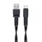 Кабель RivaCase PS6002 BK12  USB 2.0 Type-C,, 1.2 м, чорний