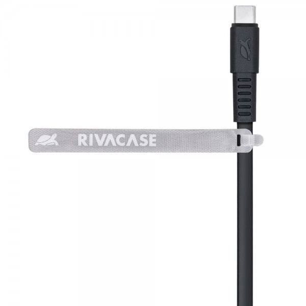 Кабель RivaCase PS6002 BK12  USB 2.0 Type-C,, 1.2 м, чорний