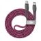Кабель RivaCase PS6105 RD12 USB 2.0 Type-C/Type-C, тканинне обплетення, 1.2 м, 3 А, 60 Вт, червоний