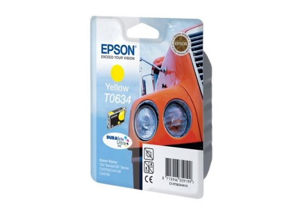 Картридж Epson C13T06344A Stylus 67/87/3700, yellow