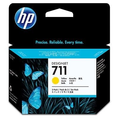 Картридж HP CZ136A No.711 DesignJet 120/ 520 Yellow 3-Pack