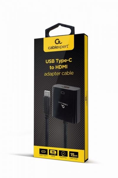 Конвектор Cablexpert A-CM-HDMIF-03 з USB-C (Type-C) на HDMI, 4K@30Hz