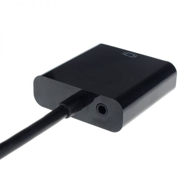 Конвертор MCC HDMI to VGA + Audio 3.5 mm, black