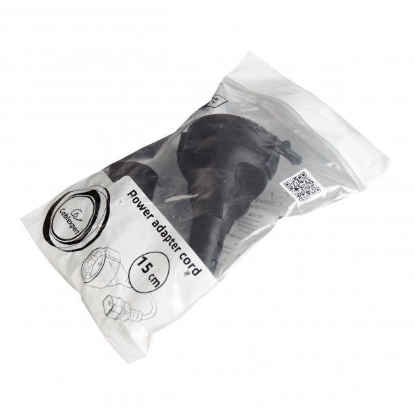 Перехідник Cablexpert PC-SFC14M-01 з розетки C14 (ДБЖ, UPS) male на розетку "Schuko", female, довжина 15 см, з заземленям, 3*0,75 мм, чорний