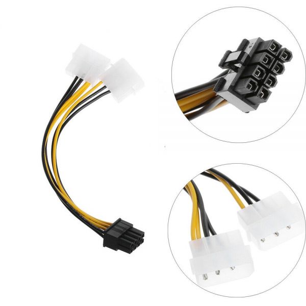 Перехідник OEM 2x Molex to 8-pin живлення відеокарт