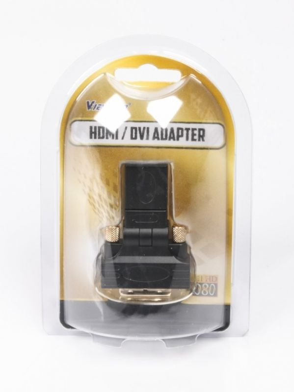Перехідник Viewcon VD 038 B HDMI AF - DVI M (24+1), поворотний