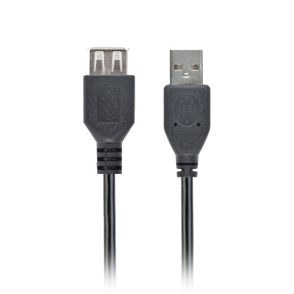 Подовжувач Cablexpert CC-USB2-AMAF-75CM/300-BK USB 2.0, A-тато/А-мама, (AM-AF) 75 см