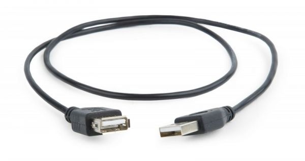 Подовжувач Cablexpert CC-USB2-AMAF-75CM/300-BK USB 2.0, A-тато/А-мама, (AM-AF) 75 см