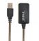 Подовжувач Cablexpert UAE-01-10M USB2.0, активний, 10 м, чорний