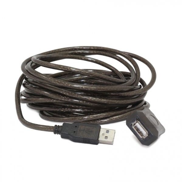 Подовжувач Cablexpert UAE-01-10M USB2.0, активний, 10 м, чорний
