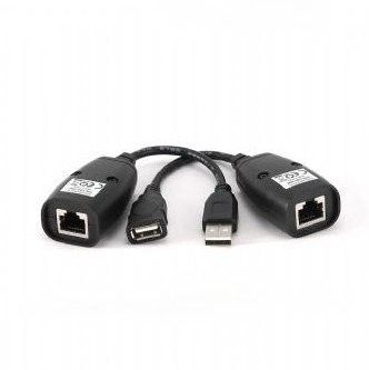 Подовжувач Cablexpert UAE-30M USB2.0 по витій парі, до 30 м, чорний