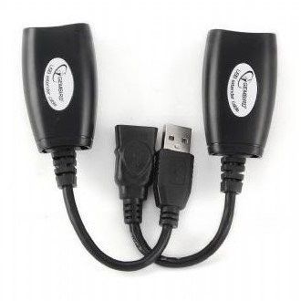 Подовжувач Cablexpert UAE-30M USB2.0 по витій парі, до 30 м, чорний