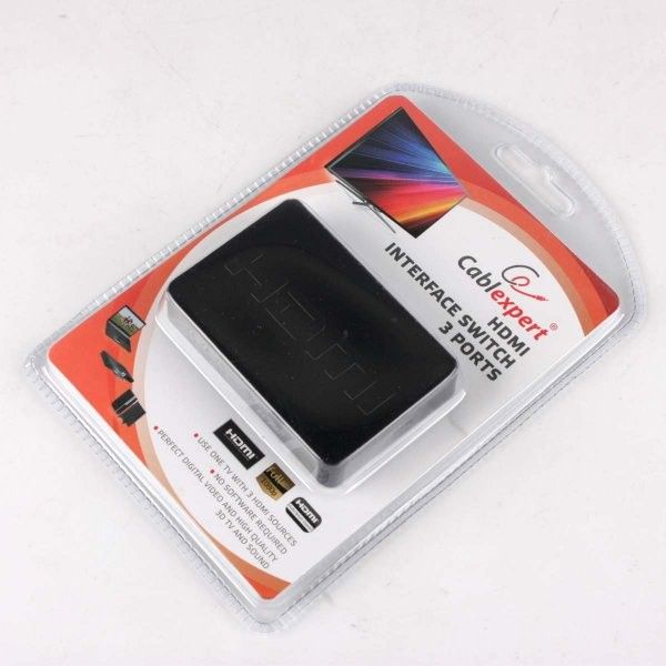 Перемикач HDMI сигналу Cablexpert DSW-HDMI-34 на 3 порти HDMI v. 1.4