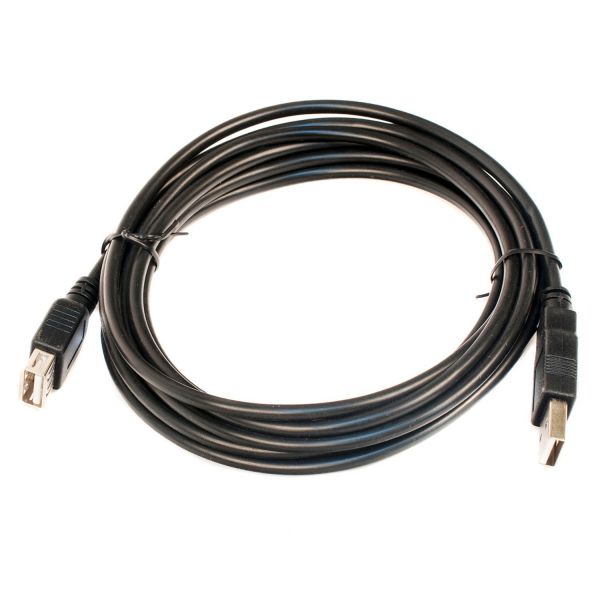 Подовжувач Patron CAB-PN-AMAF-30 USB 2.0 AM/AF BLACK 3.0 м (PN-AMAF-30)